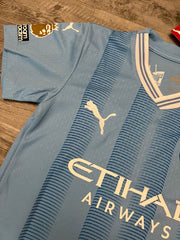 Niños - 2023-24 Camiseta Manchester City Local