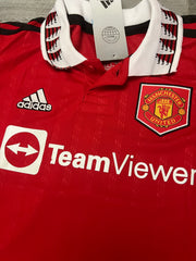 Niños - 2022-23 Camiseta Manchester United Local
